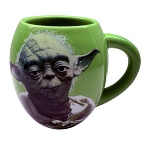 Star Wars Yoda Green Ceramic Coffee Mug May The Force Be With‎ You Vandor 18oz
